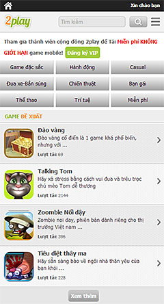 Mobisub kho game dinh cao cho mobile